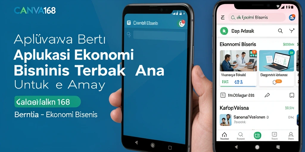 Antarmuka pengguna menarik dan informatif dari aplikasi Ekonomi Bisnis.