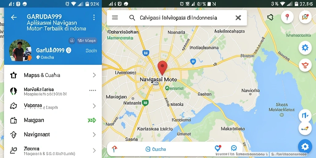 Tampilan antarmuka GARUDA999 menampilkan informasi navigasi yang jelas dan mudah dipahami.