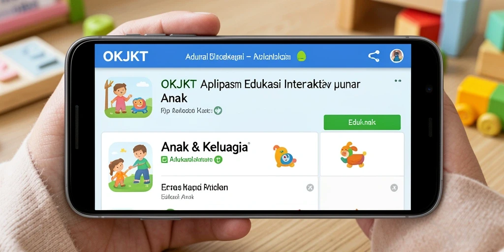 Antarmuka interaktif OKJKT untuk pembelajaran anak yang menyenangkan.