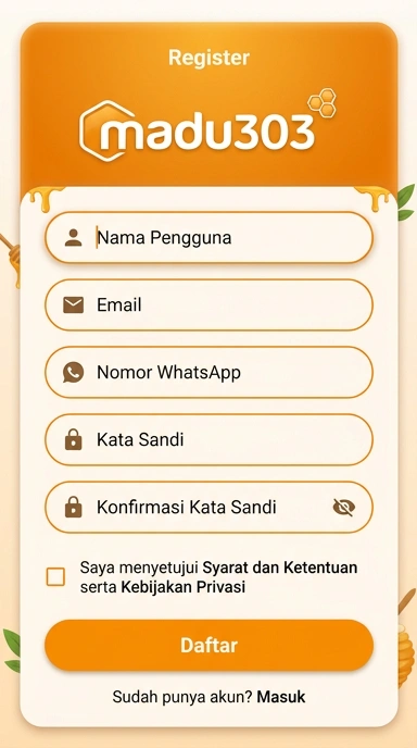 Daftar Akun Baru Madu303 dengan Mudah